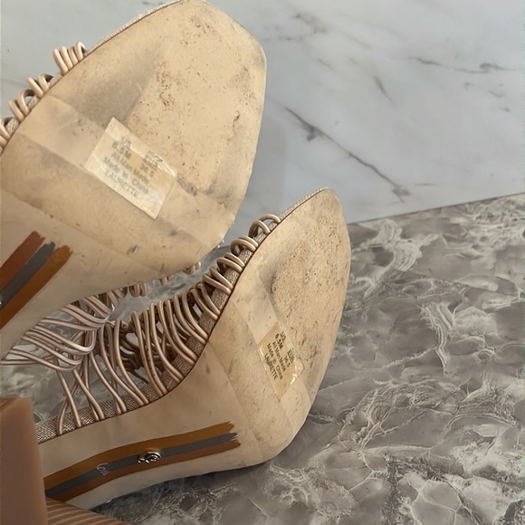 Sam Edelman laurette almond block heel sz 6.5 - Picture 6 of 7